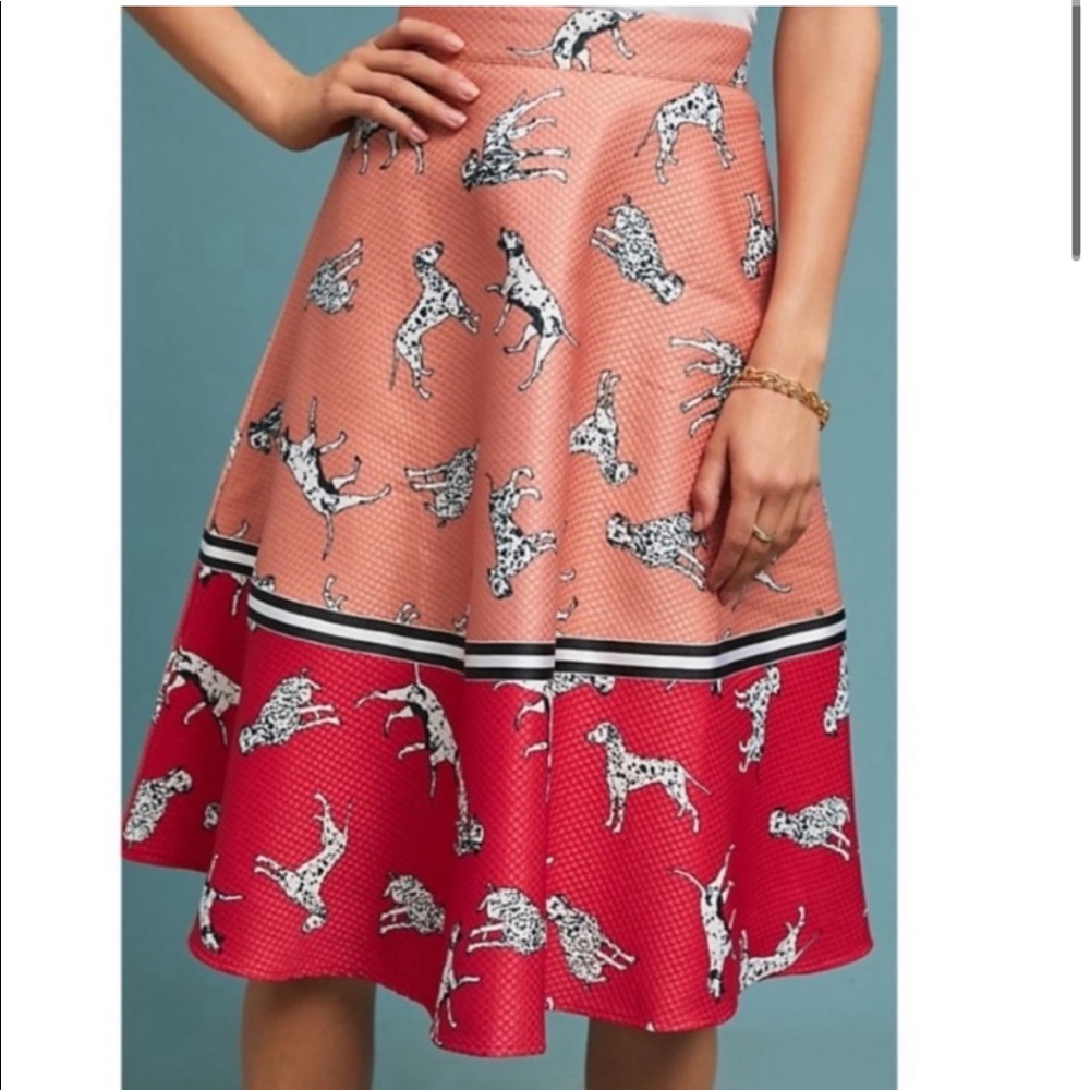 Anthropologie Dalmatian Skirt